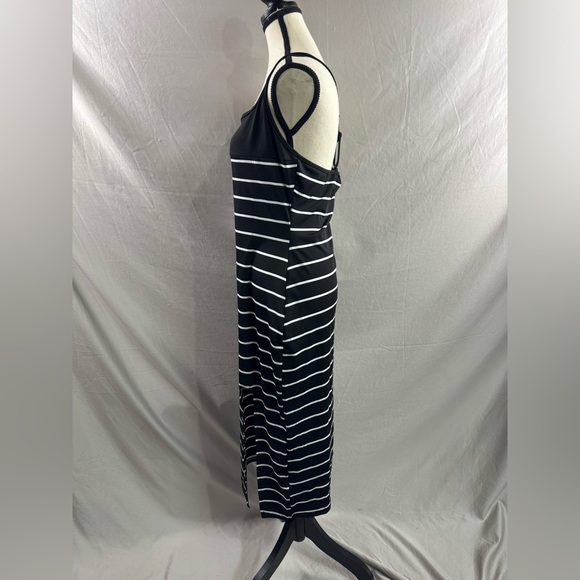 Striped Cami Dress Black & White - Picture 8 of 9